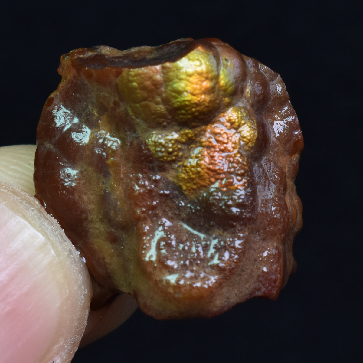 Mexican Rough Raw Fire Agate Specimen Rock - Top Grade - 27ct #62