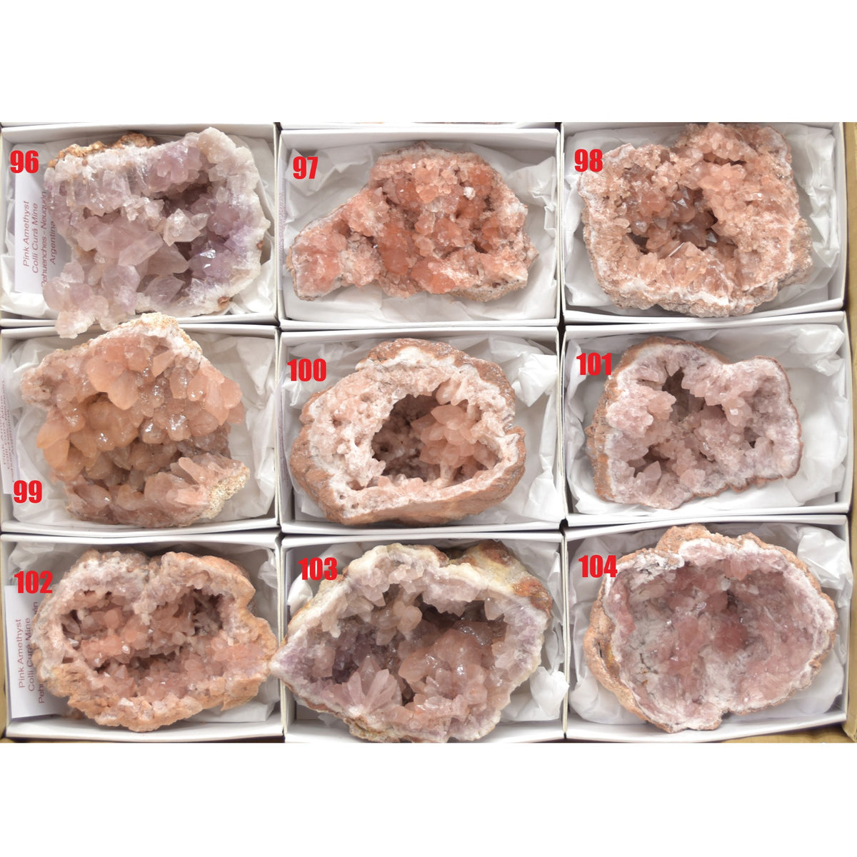 Pink Amethyst Raw Specimen Geode Rock - 1 Count - 70 - 150 grams - Various Sizes - #04