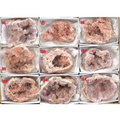 Pink Amethyst Raw Specimen Geode Rock - 1 Count - 70 - 150 grams - Various Sizes - #04