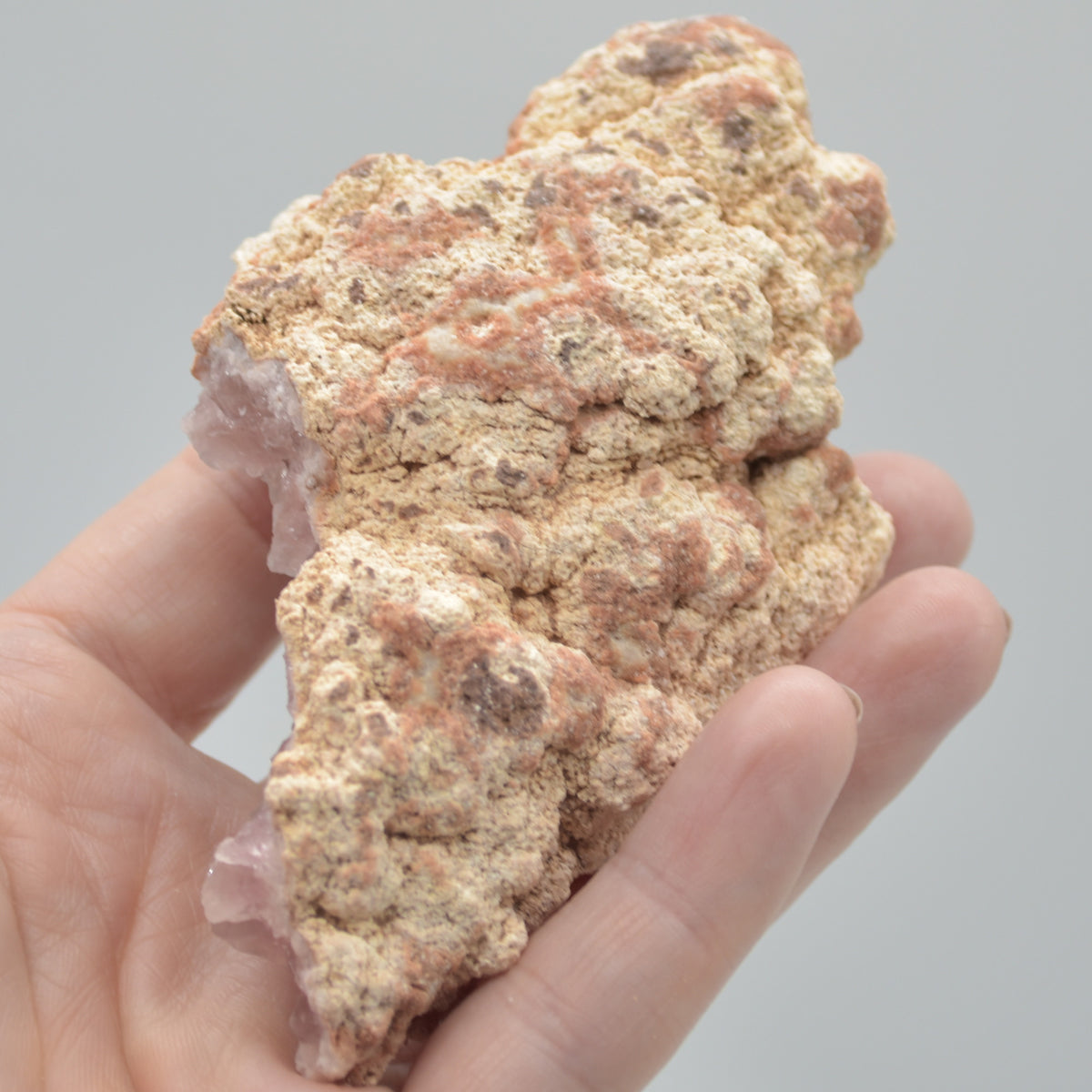 Pink Amethyst Raw Specimen Geode Rock - 10.8cm - 152 grams - #11