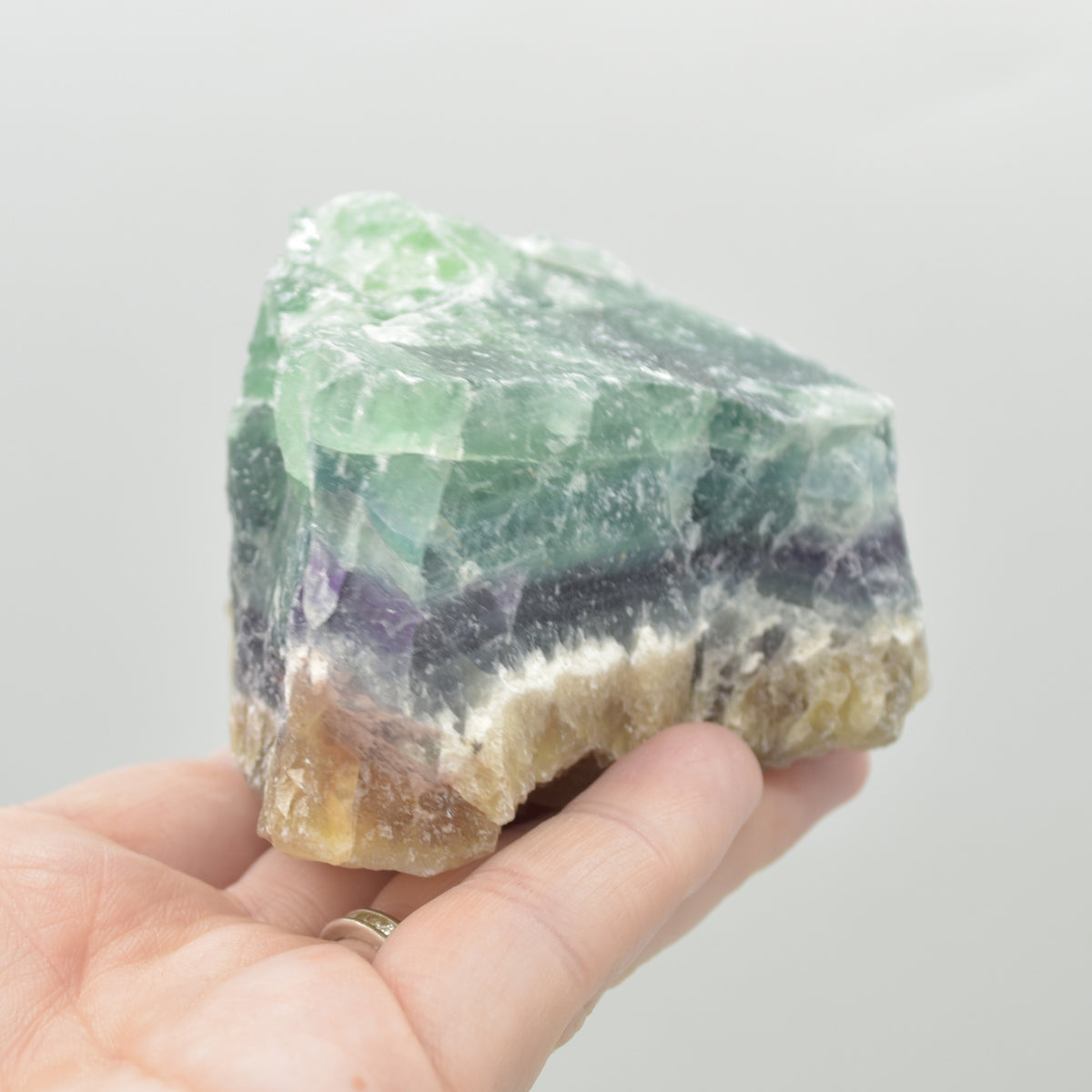 Raw Rainbow Fluorite Freeform - 327 grams #08