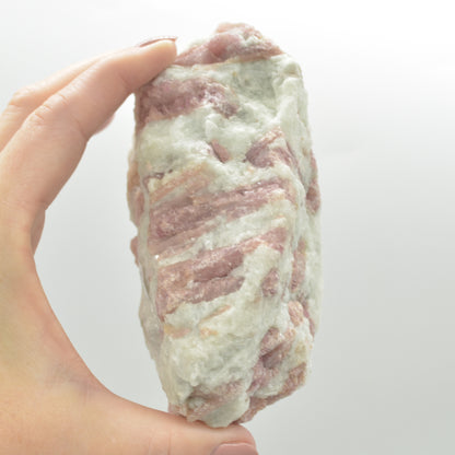 Raw Rubelite - Quartz Matrix with Pink Tourmaline Specimen Rock - 464 grams #13