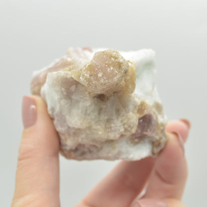 Raw Rubelite - Quartz Matrix with Pink Tourmaline Specimen Rock - 328 grams #14