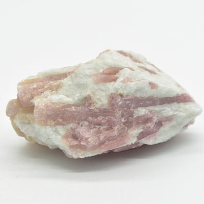 Raw Rubelite - Quartz Matrix with Pink Tourmaline Specimen Rock - 304 grams #17