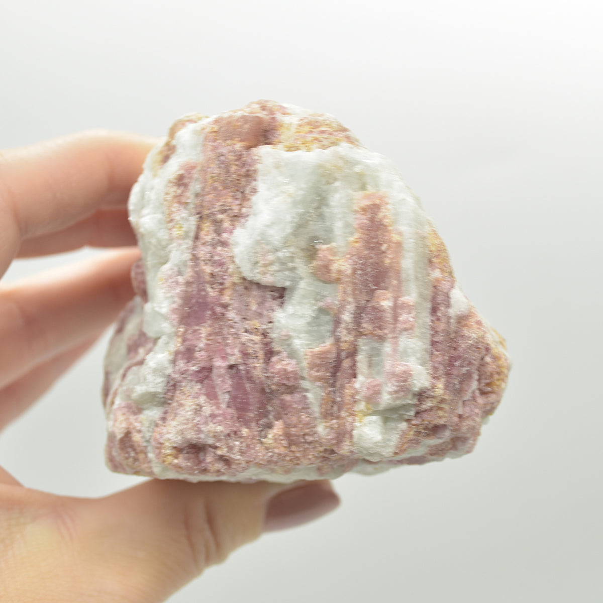Raw Rubelite - Quartz Matrix with Pink Tourmaline Specimen Rock - 514 grams #23