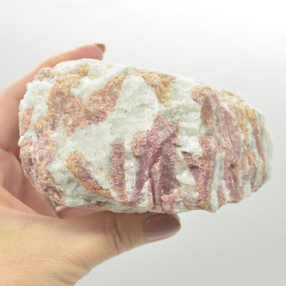 Raw Rubelite - Quartz Matrix with Pink Tourmaline Specimen Rock - 514 grams #23