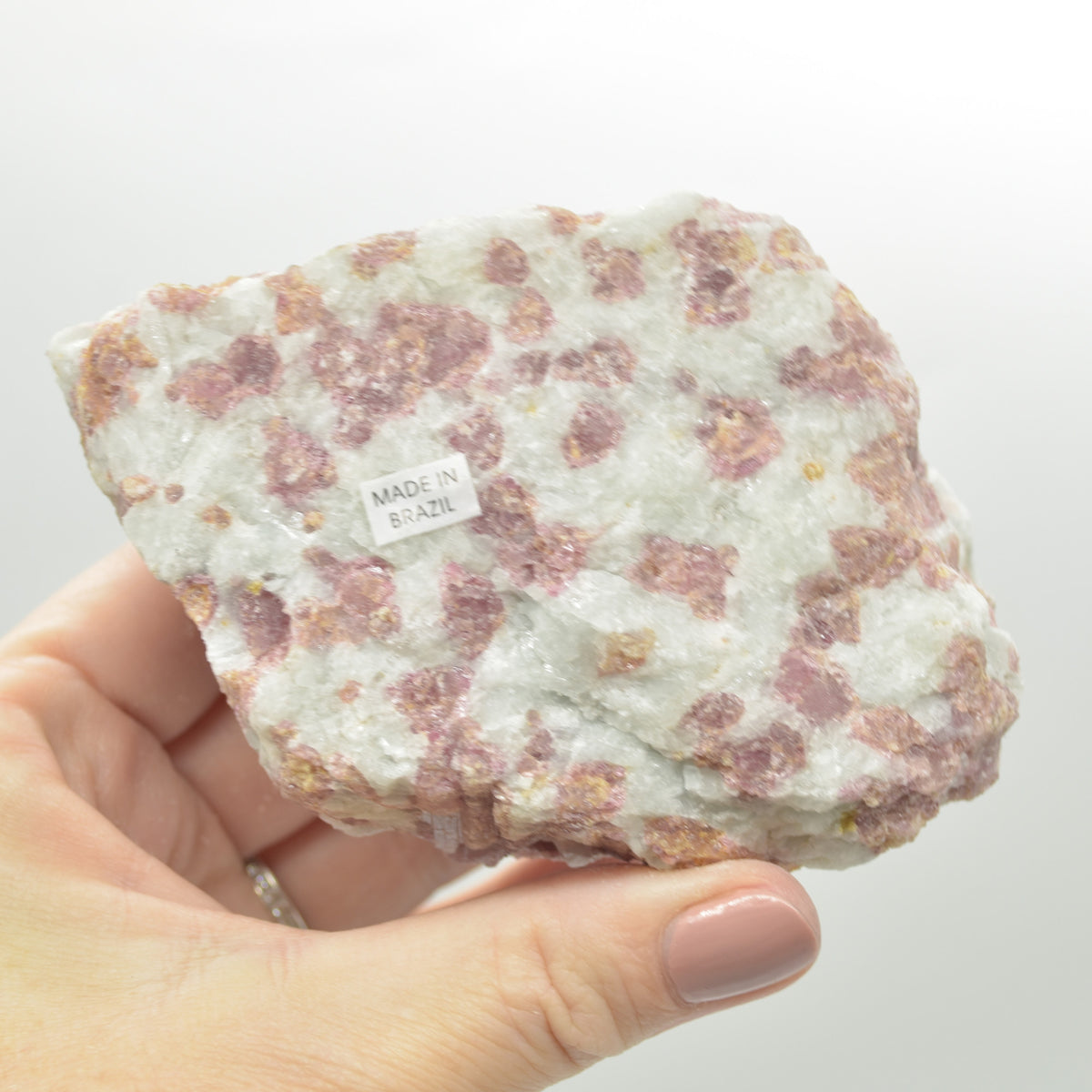 Raw Rubelite - Quartz Matrix with Pink Tourmaline Specimen Rock - 514 grams #23