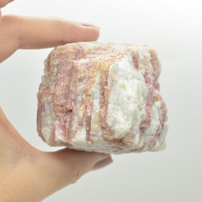 Raw Rubelite - Quartz Matrix with Pink Tourmaline Specimen Rock - 514 grams #23