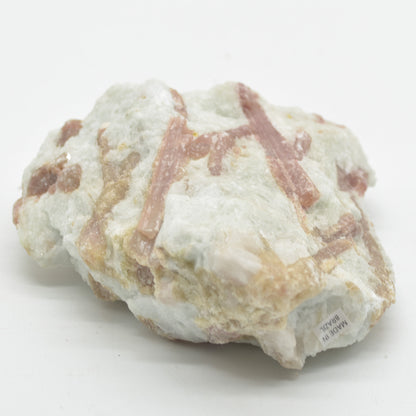 Raw Rubelite - Quartz Matrix with Pink Tourmaline Specimen Rock - 691 grams #28