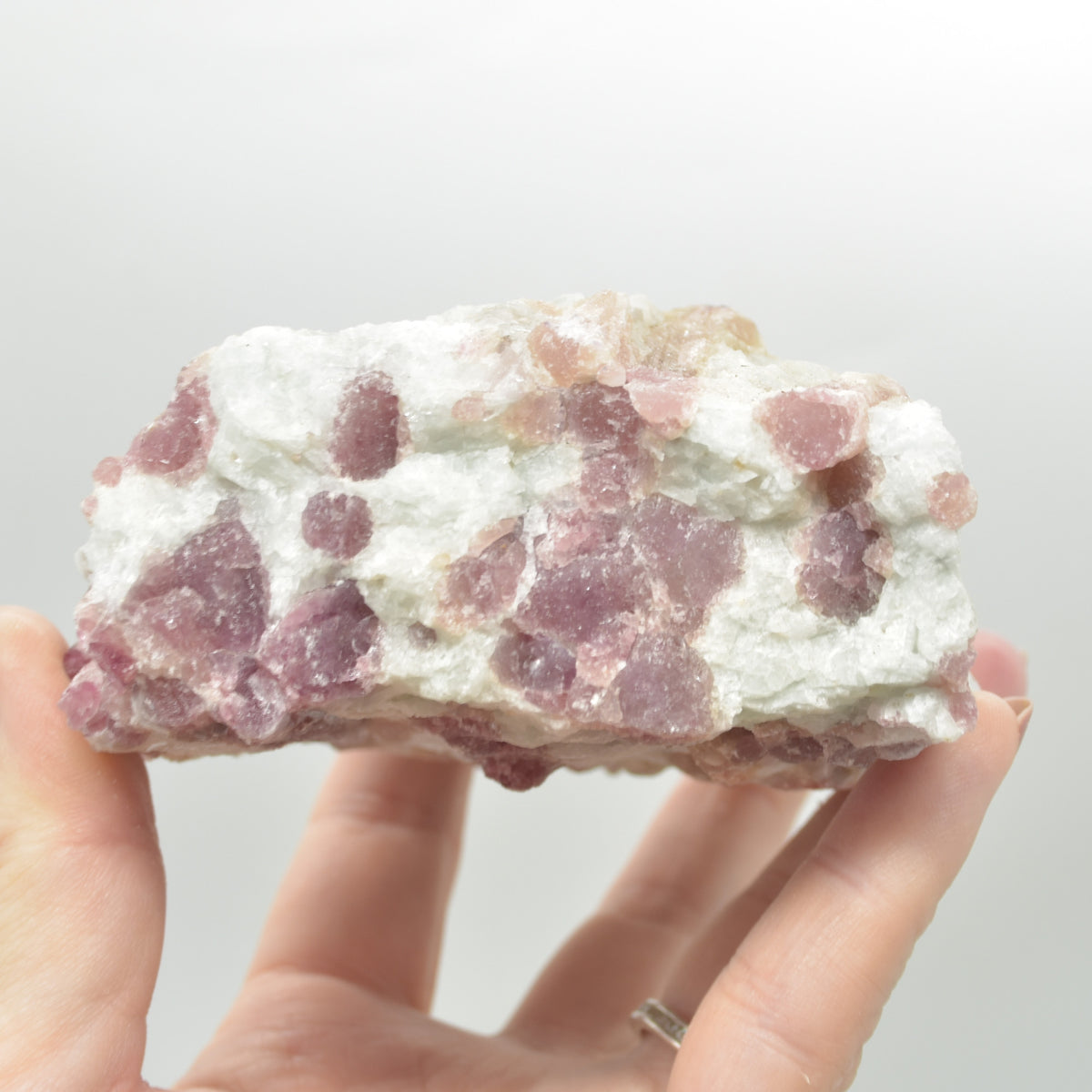 Raw Rubelite - Quartz Matrix with Pink Tourmaline Specimen Rock - 594 grams #29