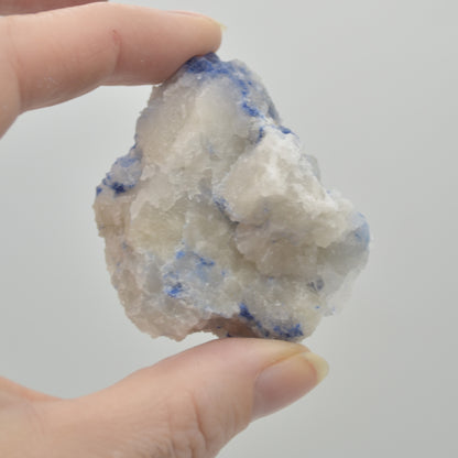 Raw Dumortierite in Quartz Specimen Rock - 79 grams