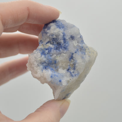 Raw Dumortierite in Quartz Specimen Rock - 79 grams