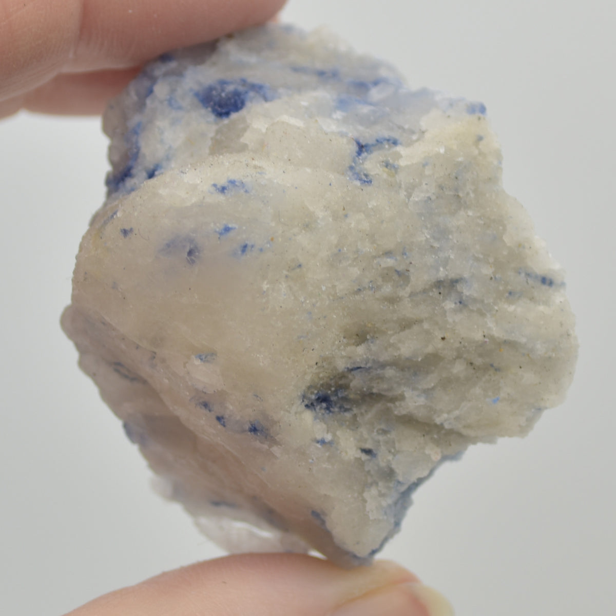Raw Dumortierite in Quartz Specimen Rock - 79 grams