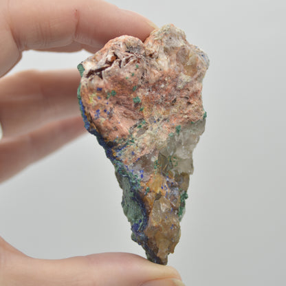 Azurite Malachite Calcite Specimen Matrix Rock - 120 grams