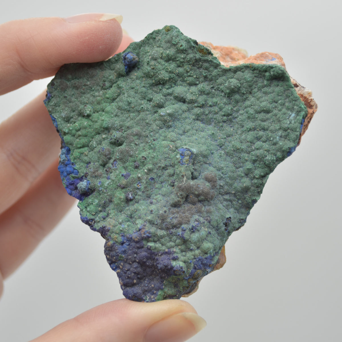 Azurite Malachite Calcite Specimen Matrix Rock - 120 grams