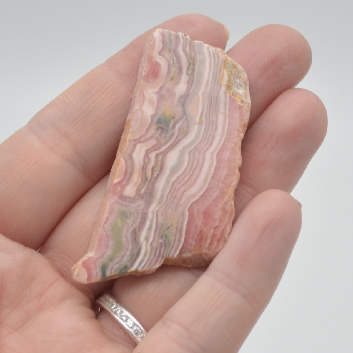 Rhodochrosite Slice / Specimen Rock - 20 grams