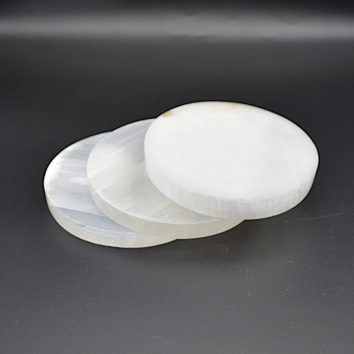 Selenite Round Charging Plate - 14.5cm - 1 Count