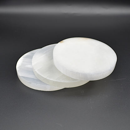 Selenite Round Charging Plate - 14.5cm - 1 Count