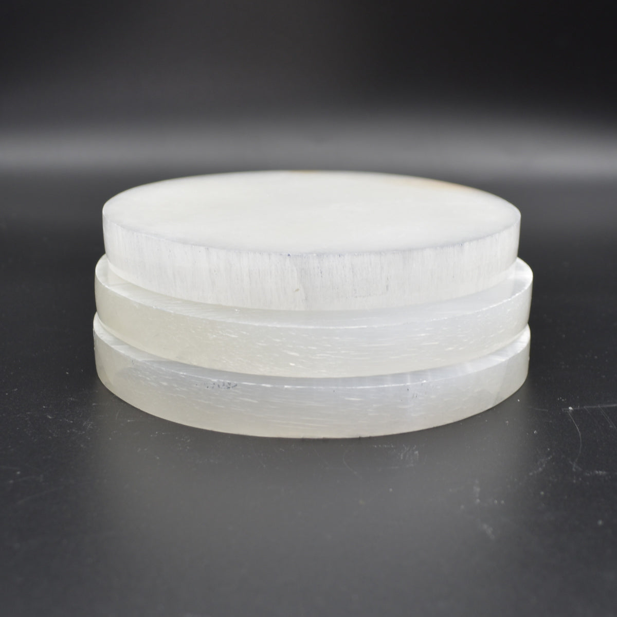 Selenite Round Charging Plate - 14.5cm - 1 Count