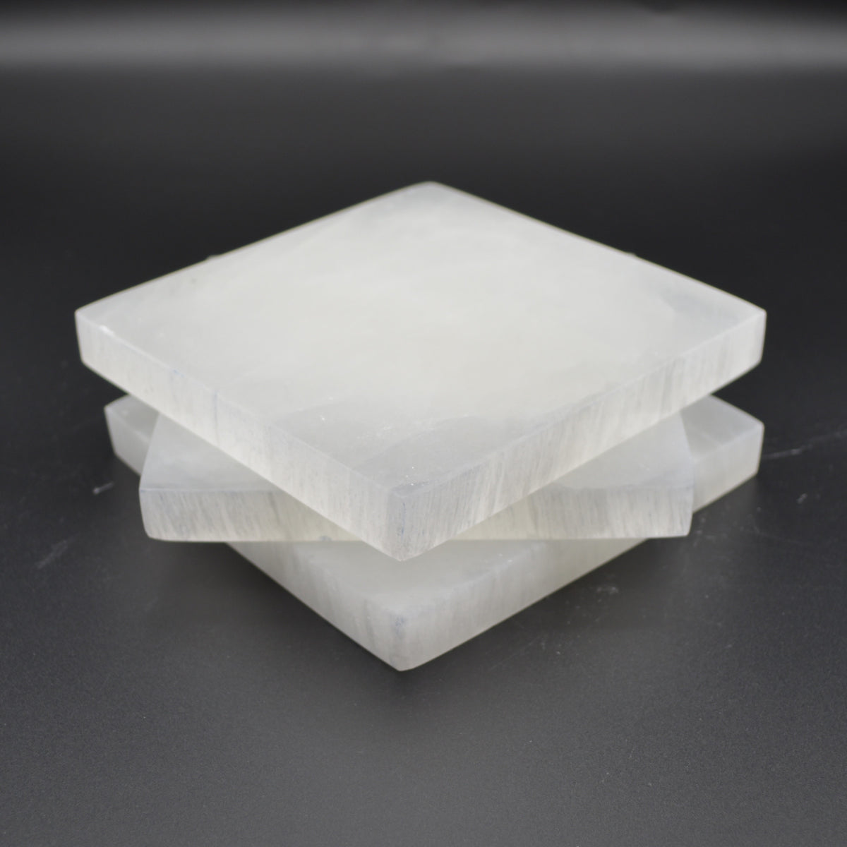 Selenite Square Charging Plate - 14.5cm - 1 Count