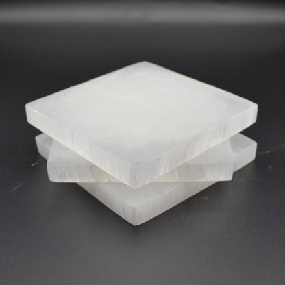 Selenite Square Charging Plate - 14.5cm - 1 Count