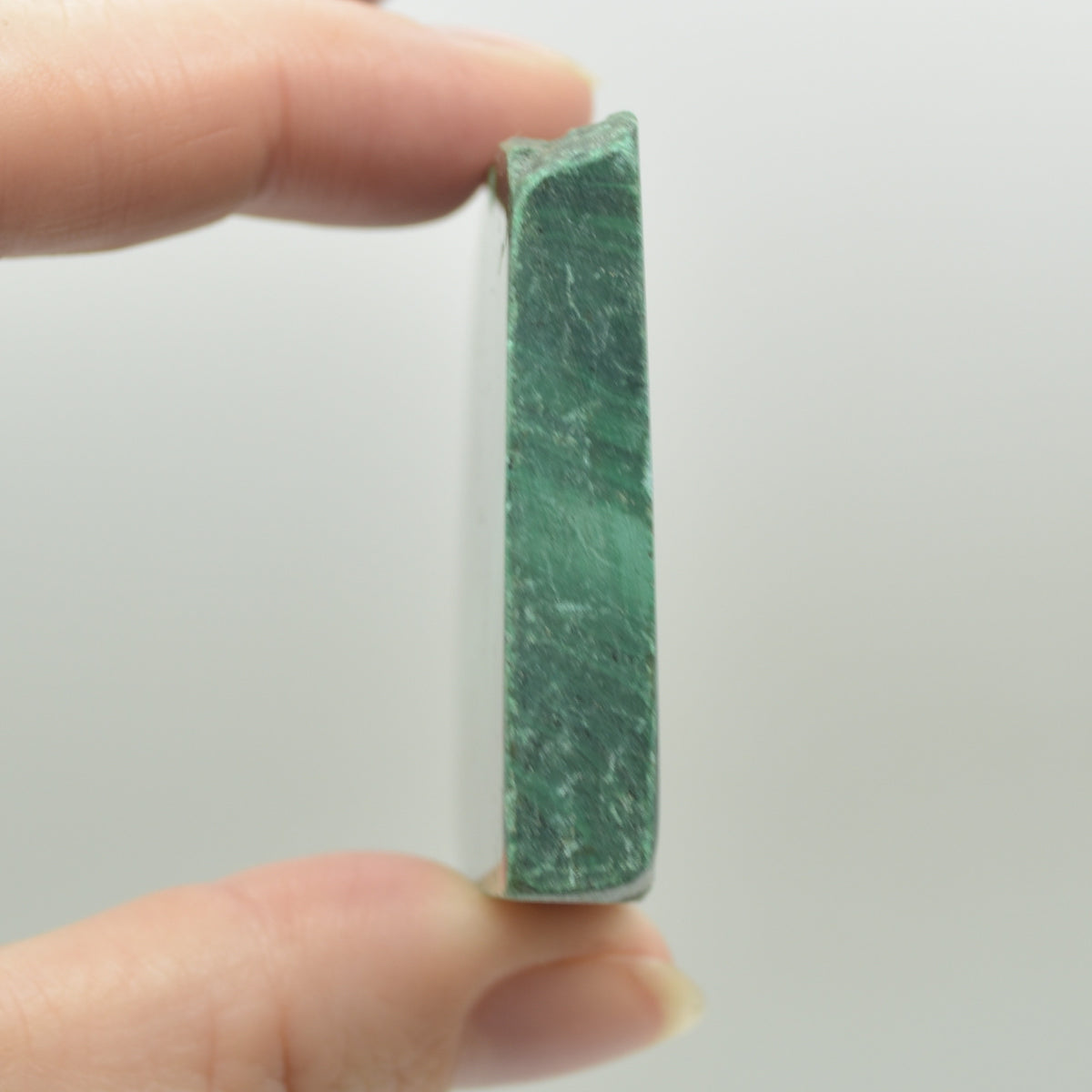 Malachite Crystal Freeform Slice, Slab - 4.4cm x 7.3cm x 0.8cm - 91 grams - #11