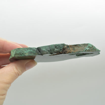 Malachite Crystal Freeform Slice, Slab - 5.8cm x 11.1cm x 1.3cm - 191 grams - #14