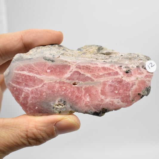Raw Rhodochrosite Slab Slice Specimen from Argentina - 150 grams #12