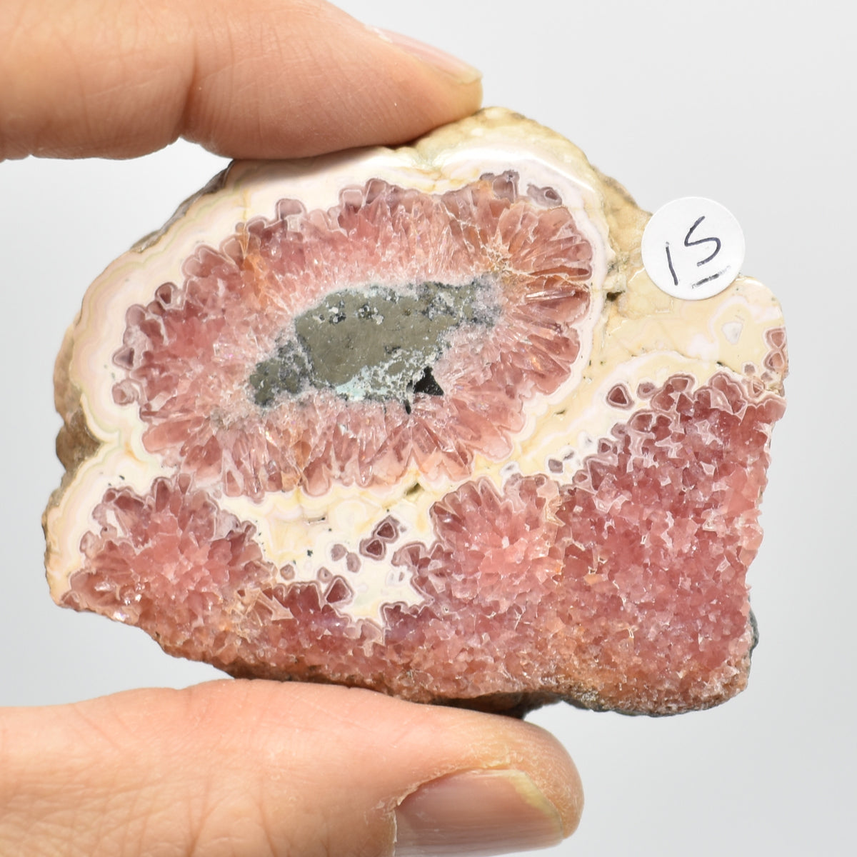 Raw Rhodochrosite Slab Slice Specimen from Argentina - 94 grams #15