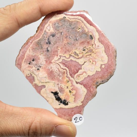Raw Rhodochrosite Slab Slice Specimen from Argentina - 87 grams #20