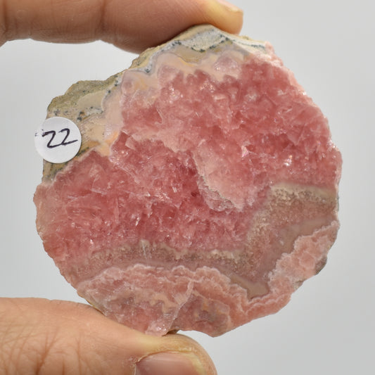 Raw Rhodochrosite Slab Slice Specimen from Argentina - 73 grams #22