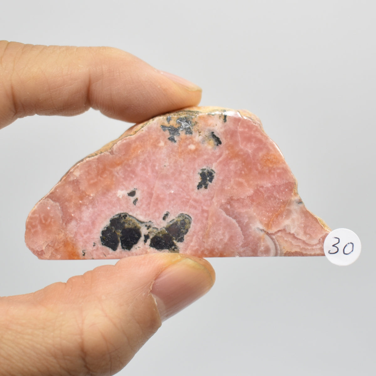 Raw Rhodochrosite Slab Slice Specimen from Argentina - 33 grams #30