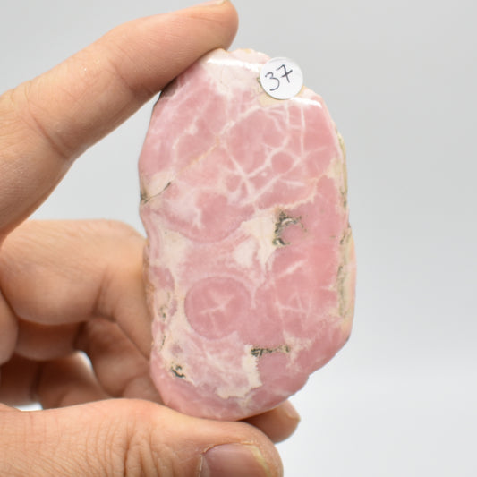 Raw Rhodochrosite Slab Slice Specimen from Argentina - 63 grams #37