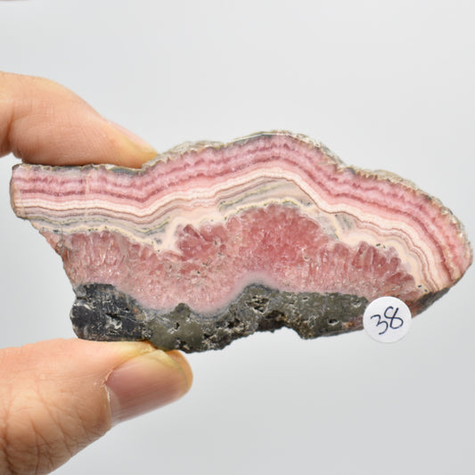 Raw Rhodochrosite Slab Slice Specimen from Argentina - 51 grams #38