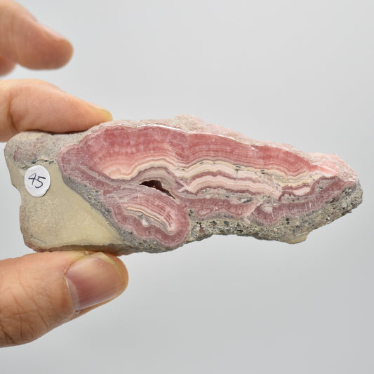Raw Rhodochrosite Slab Slice Specimen from Argentina - 77 grams #45