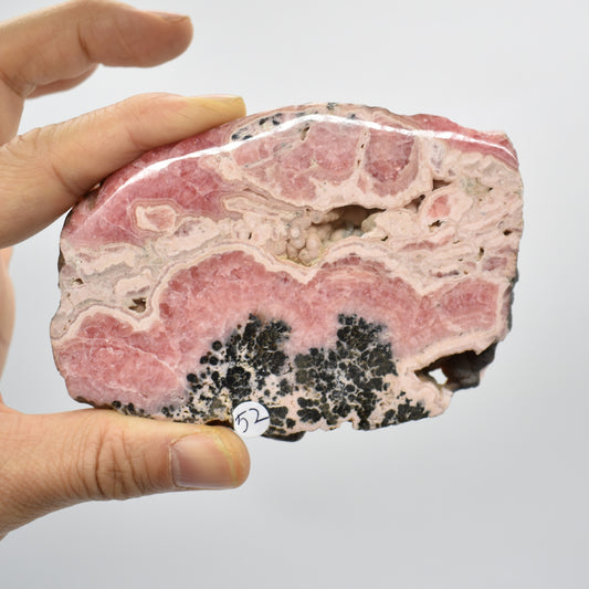 Raw Rhodochrosite Slab Slice Specimen from Argentina - 189 grams #52