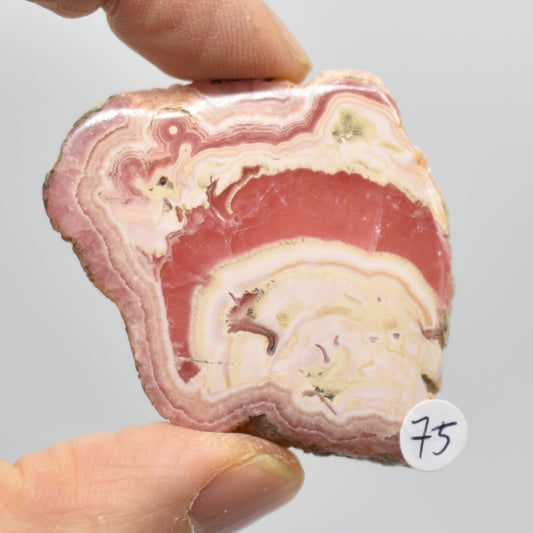 Rhodochrosite Slab Slice Specimen from Argentina - 27 grams #75