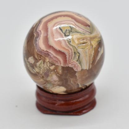 Rhodochrosite Crystal Sphere / Ball from Argentina - 3.5cm - 85 grams #02