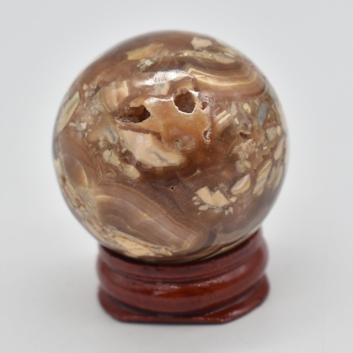 Rhodochrosite Crystal Sphere / Ball from Argentina - 3.5cm - 85 grams #02