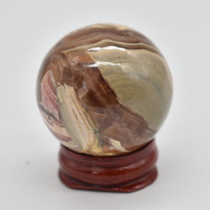 Rhodochrosite Crystal Sphere / Ball from Argentina - 3.5cm - 85 grams #02
