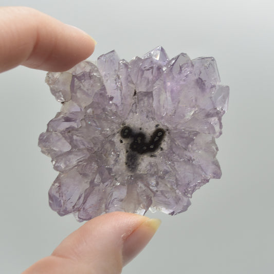 Amethyst Crystal Stalactite Slice from Brazil - 5.7cm x 5cm x 0.5cm