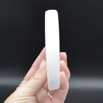 Selenite Flower Grid Round Charging Plate - 1 Count - 6 Sizes