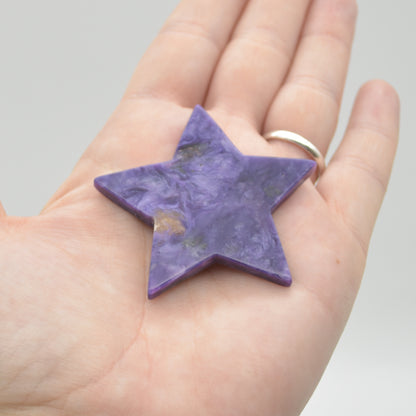 Charoite Crystal Star - 5cm - 1 Count #01