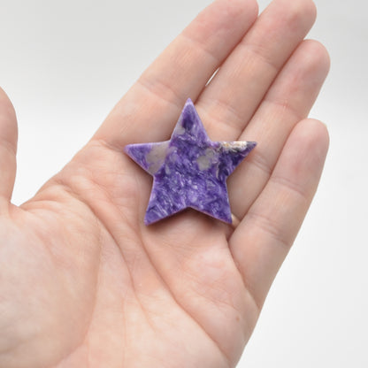 Charoite Crystal Star - 4cm - 1 Count #06