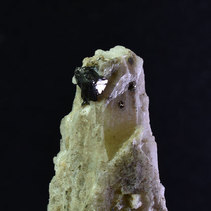 Danburite (with Pyrite and Sphalerite) UV Reactive Crystal Raw Point Specimen from Mexico - 34 grams - #03