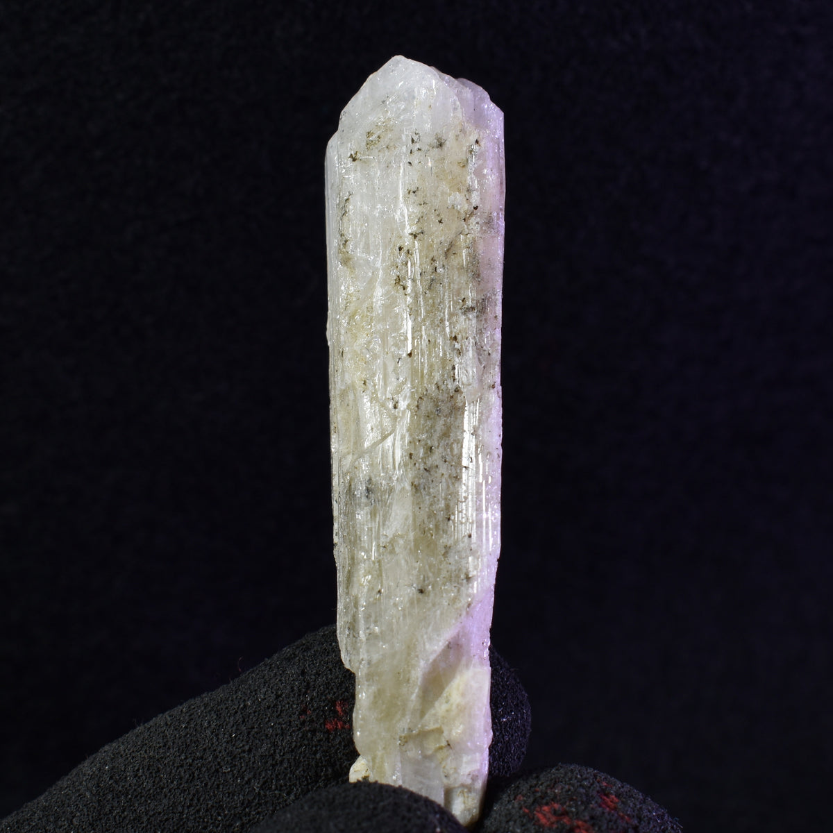 Danburite (with Pyrite) UV Reactive Crystal Raw Point Specimen from Mexico - 19 grams - #07