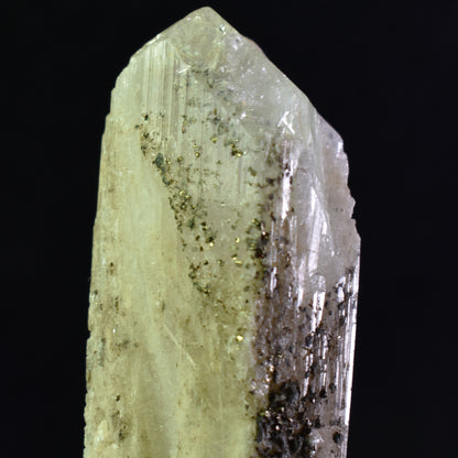Danburite (with Pyrite) UV Reactive Crystal Raw Point Specimen from Mexico - 19 grams - #07