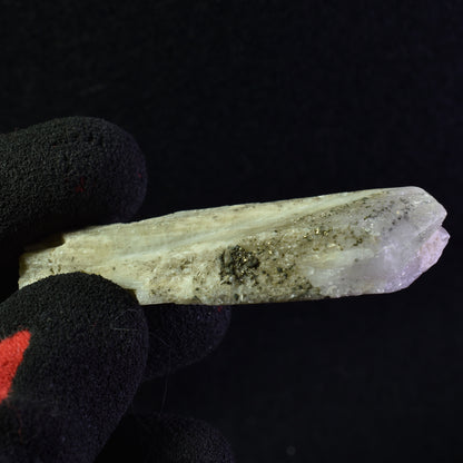 Danburite (with Pyrite) UV Reactive Crystal Raw Point Specimen from Mexico - 19 grams - #07