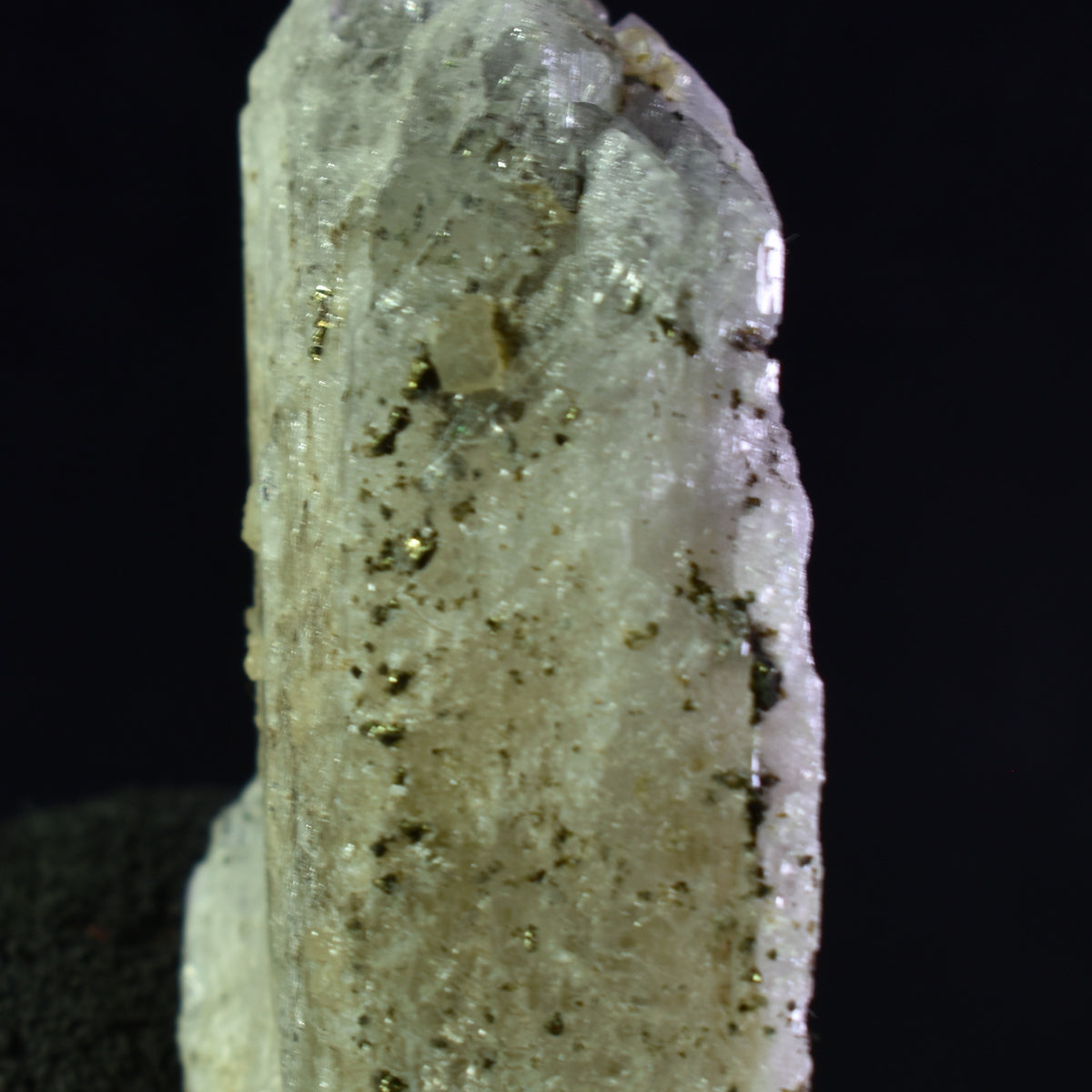 Danburite (with Pyrite) UV Reactive Crystal Raw Point Specimen from Mexico - 19 grams - #11