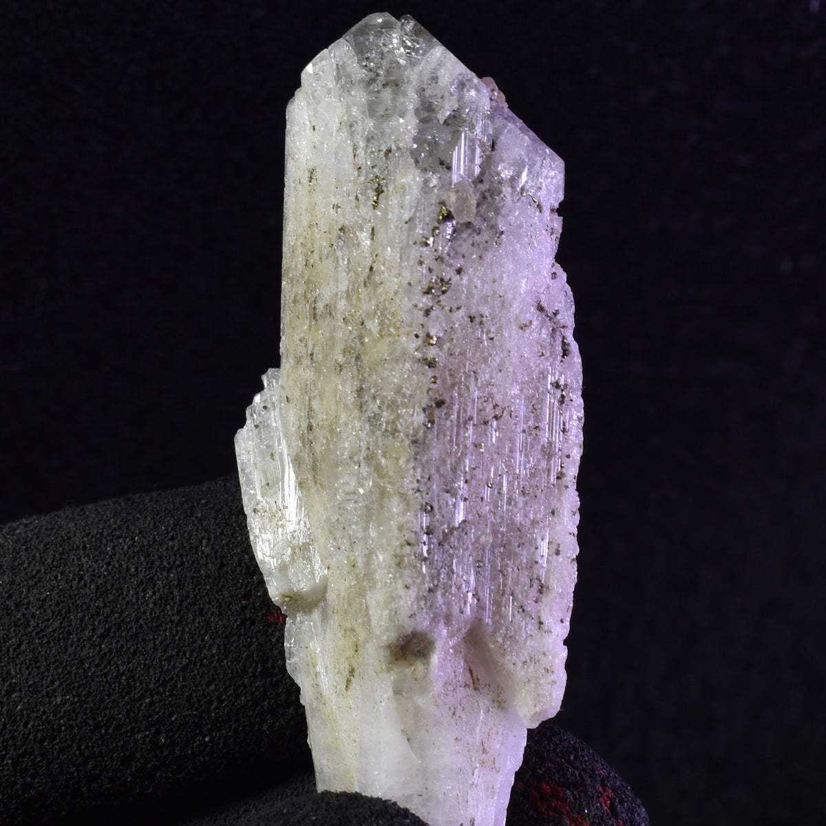 Danburite (with Pyrite) UV Reactive Crystal Raw Point Specimen from Mexico - 19 grams - #11